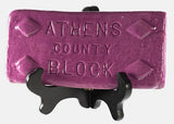 Athens Block Decorative Tile Red/Black